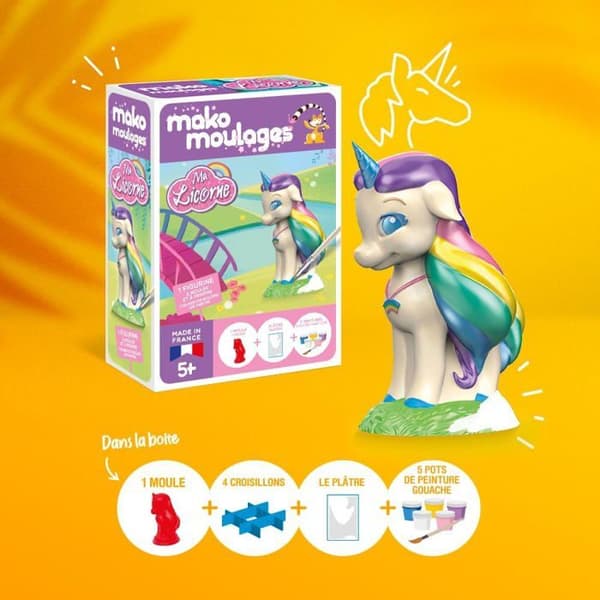 Mako Créations - My Rainbow Unicorn gjutlåda - MAKO MOULAGES