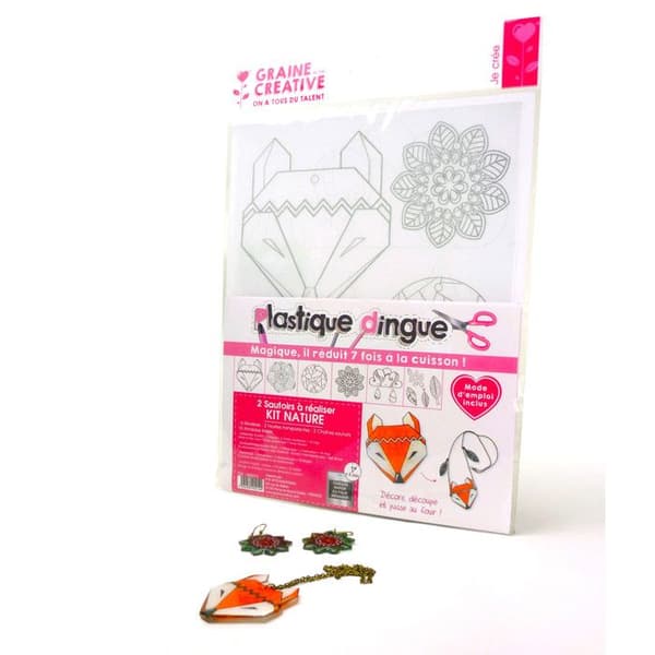 Kit Plastique Dingue Smycken Halsband natur