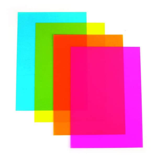 Plastique dingue A4 Fluo 4 ark