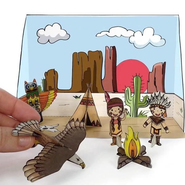 Plastikfreak-kit - teater i 3D - Indianer