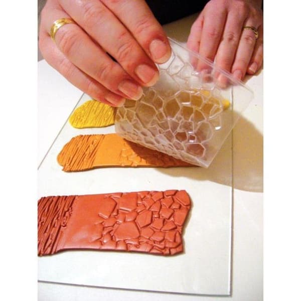 Plattor Texturer - DTM LOISIRS CREATIFS - Paket med 10 - Thermoformade - Blandade - Från 3 år