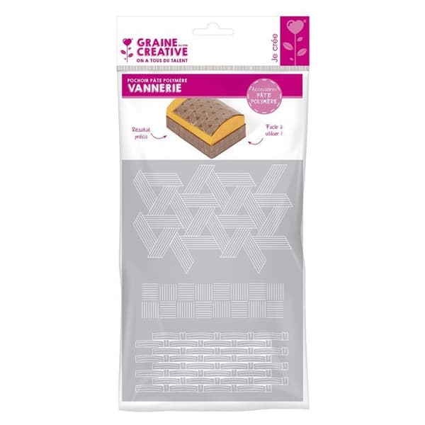 Stencil - KORGTILLVERKNING - 114x153mm - Återanvändbar - Precision av mönstret - Fransk design