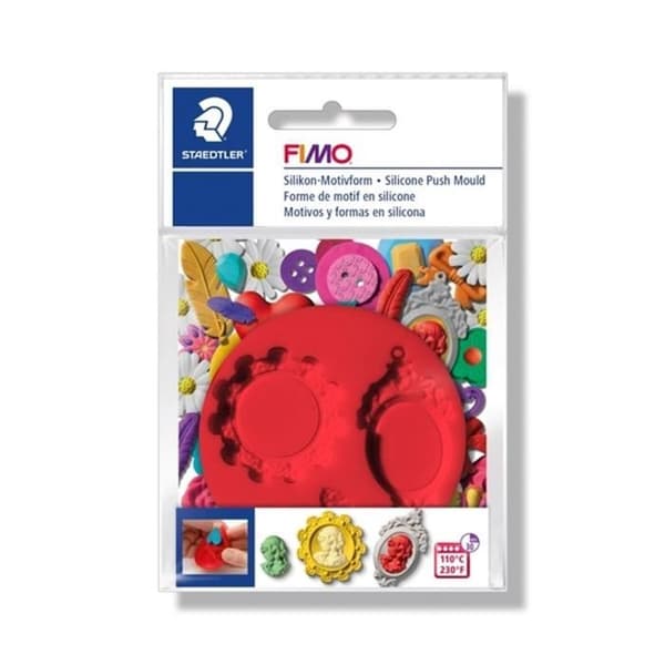 LA FIMO "cameo" stämpelform