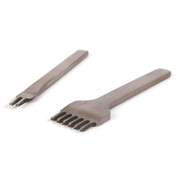 2 perforatorer 2 och 6 tänder för läder och polymerlera