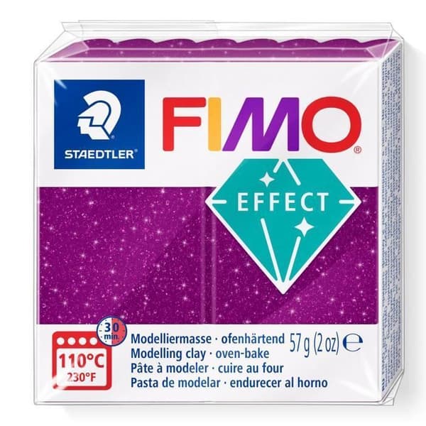 FIMO-effekt modelleringslera Galaxy Violet - FIMO - 57g - Glittereffekter - Smycken - Inredning