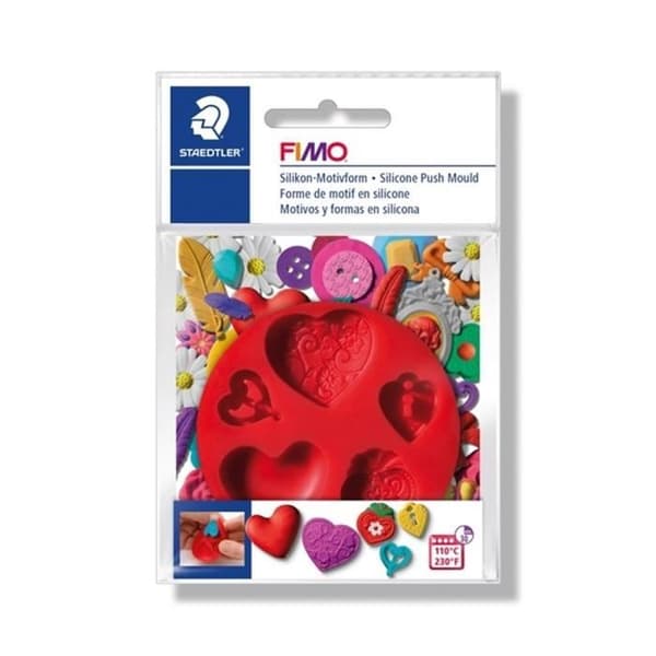 LA FOURMI Fimo "hjärtan" stämpelform