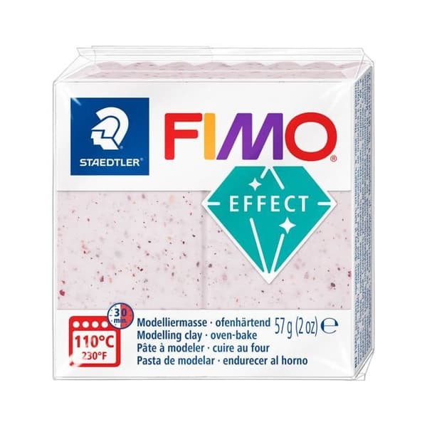 Modelllera - FIMO - Effekt 8010 - Botanisk - Rosa - Idealisk för nybörjare och amatörartister