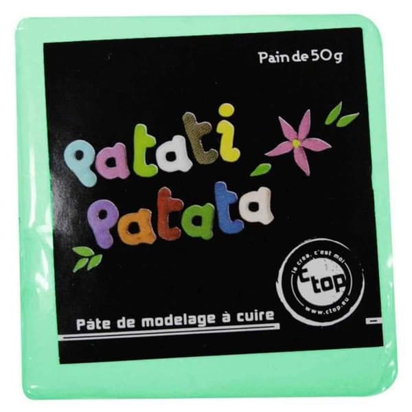 Modellera - MÉGACRÉA - Patati Patata mynta - 50 grs - Klistrar inte - Hårdnande vid bakning