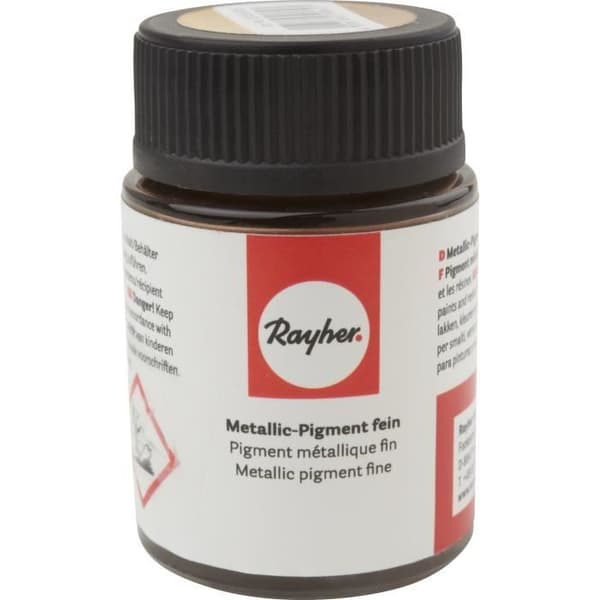Metalliskt pigment - RAYHER - Guld - 20 ml - För färger, lack och hartser - Ekonomisk
