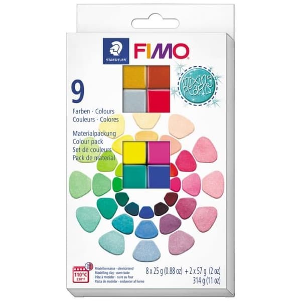 Fimo Paste Box - Mixing Pearls - 8 x 25 g/ 2 x 57 g - 10 st