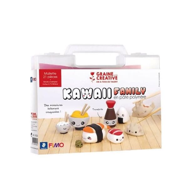 Coffret för polymerlera - Min kawaii sushiväska