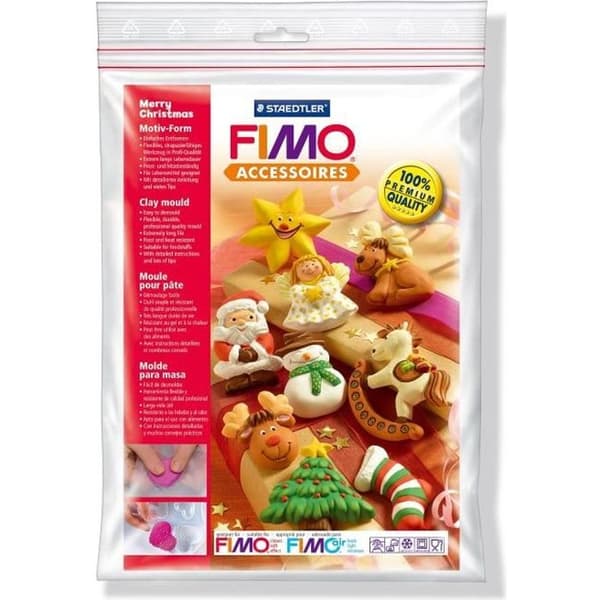 FIMO Merry Christmas form - FIMO varumärke - Dekorationsformer - Flexibelt och tåligt verktyg