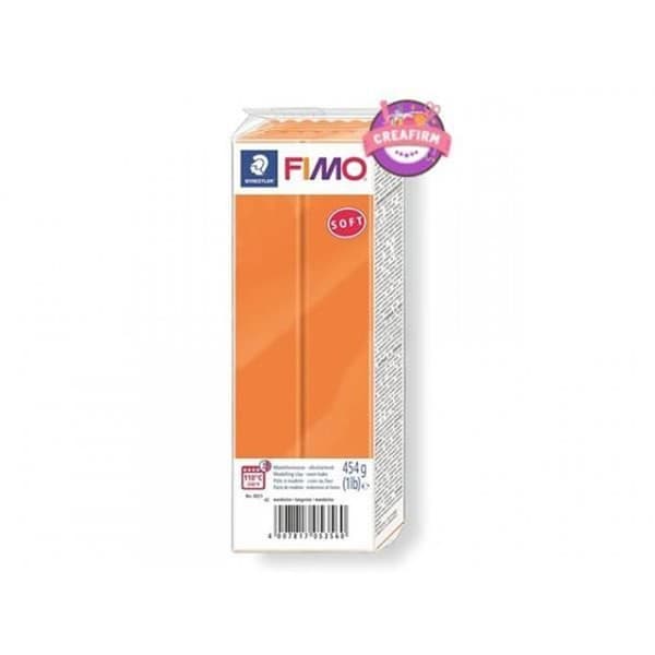 Polymerlera - Fimo - Mandarin n°42 - 454g - Lätt att hantera - Idealisk för nybörjare