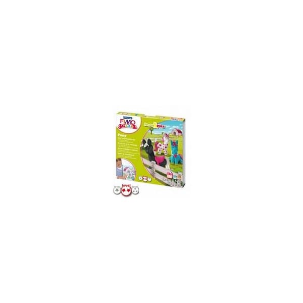 Fimo Kids modellsats - STAEDTLER - Form&amp;Play Pony - Flerfärgad - Nivå 2