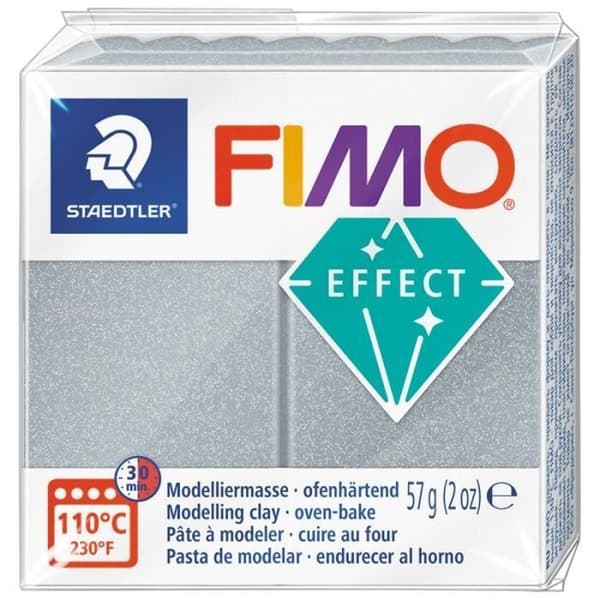 Fimo Paste - STAEDTLER - Silver 81 - 57 g - Metallic Effekt - Blandad