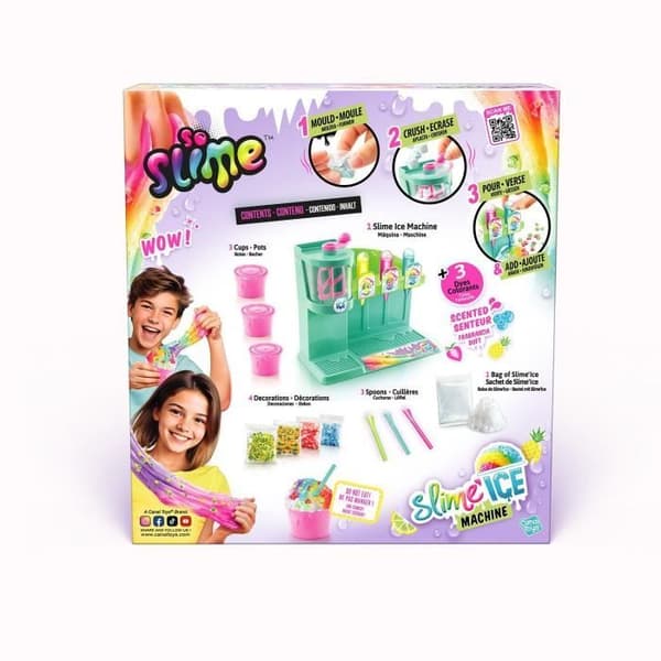 Canal Toys - SO SLIME DIY - Slime Ice Machine - Med 1 maskin, 3 doftfärger, tillbehör och dekorationer - SSC 310
