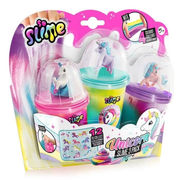 Canal Toys - So Slime - Samlarobjekt 3-pack Unicorn - SSC 269 - Canal Toys