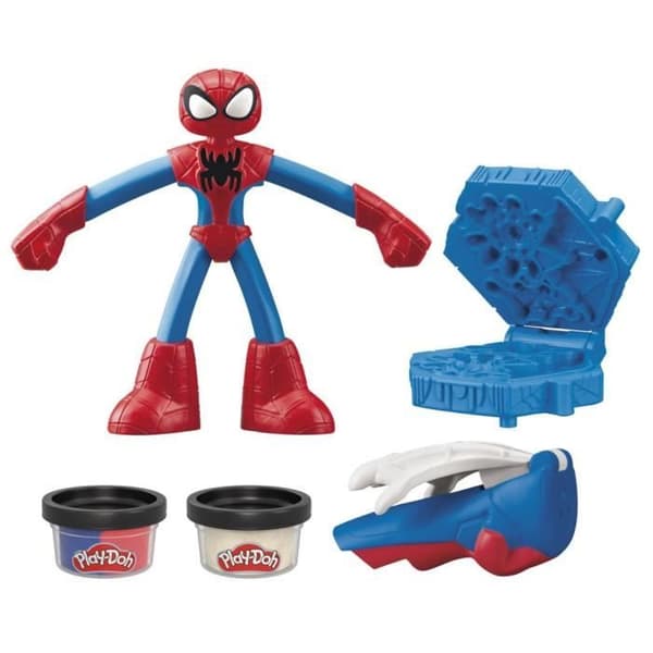 Play-Doh Spider-Man, My Web Creator-låda med flexibel figur och modelllera, från 4 år, Marvel