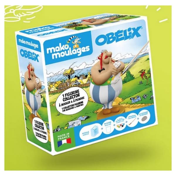 Mako Moulages - Obelix och Idefix - Samlarfigur - Kvalitetsgips - Barn från 5 år