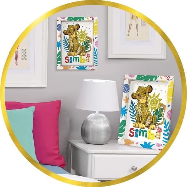 Kreativt spel - LANSAY - Paljettsamling - SIMBA LIONKUNGEN - Från 7 år