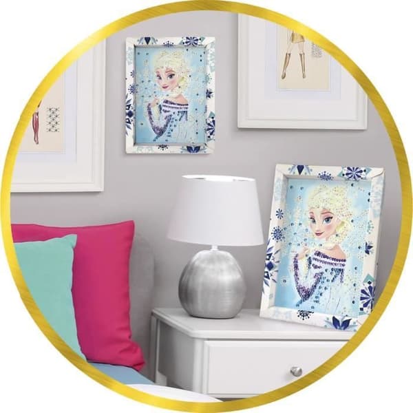 Kreativt spel - LANSAY - Paljettsamling - ELSA FROZEN - Från 7 år