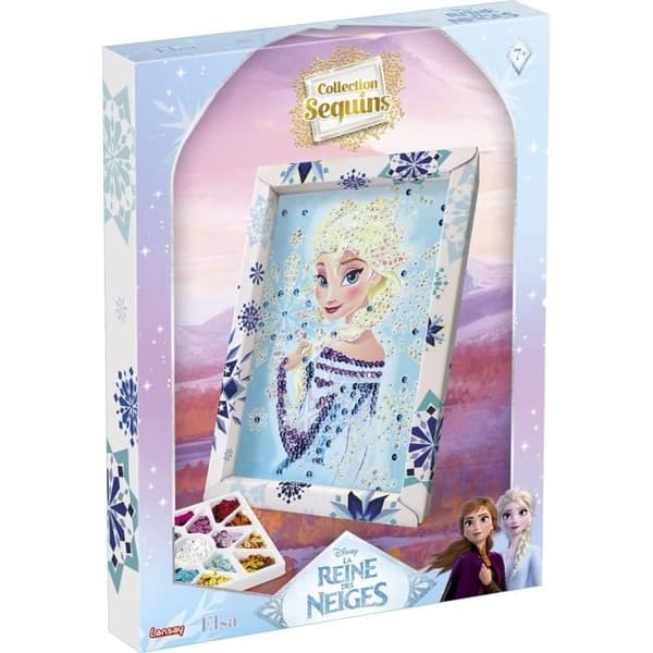 Kreativt spel - LANSAY - Paljettsamling - ELSA FROZEN - Från 7 år