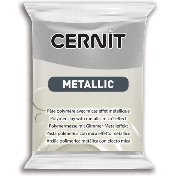 Modellera - Cernit - Silver - 56g - Metallisk - Hårt i ugn