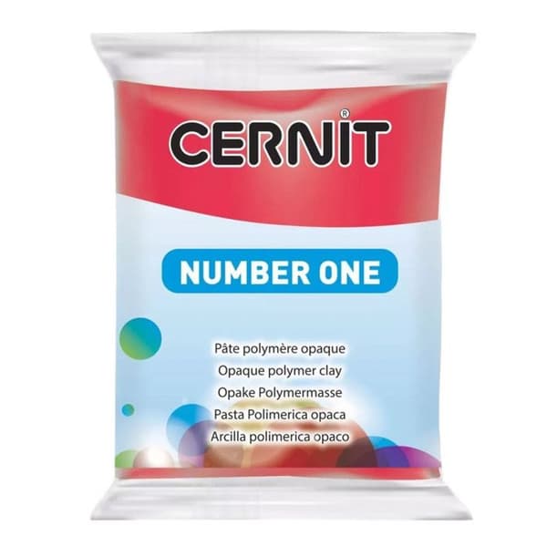 Cernit Paste n°1 - 56 g - Röd - Cernit