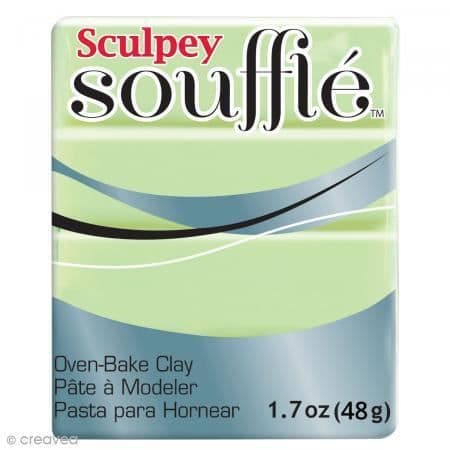 Pâte Sculpey Soufflé - Grön Pistage - Sculpey Soufflé ugnsbakad polymertång