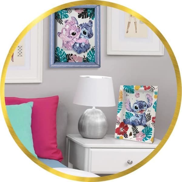 Kreativt spel - LANSAY - Paljettsamling - STITCH & ANGEL - Från 7 år