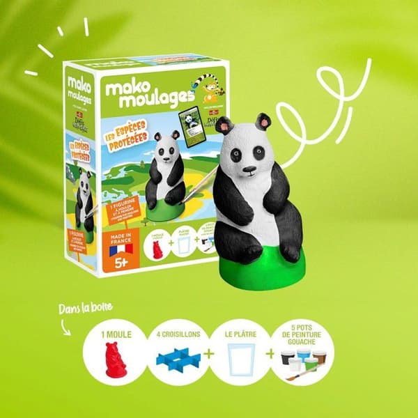 Mako-figurer Panda gigantisk