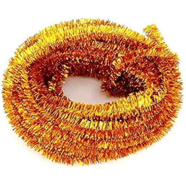Chenille Garn - SODERTEX - Guld - ø 6 mm x 10 m - Hantverksaktivitet - Kreativ Fritid