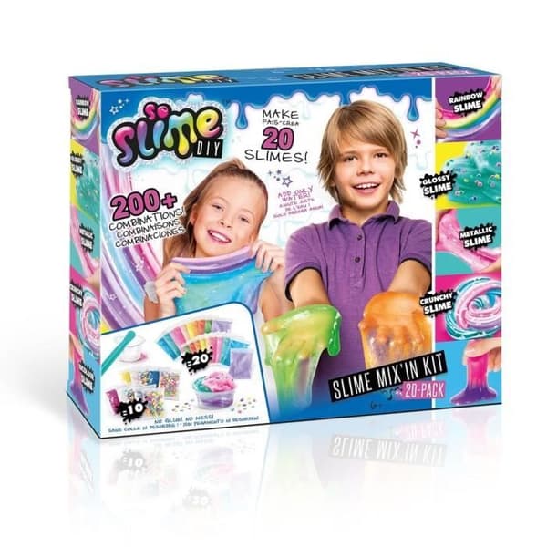Tillverkningssats med 20 Slimes - CANAL TOYS - Lila - För barn från 6 år och uppåt