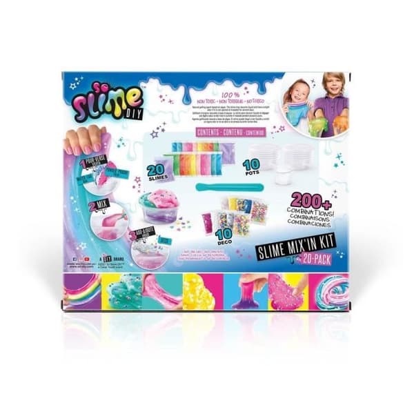 Tillverkningssats med 20 Slimes - CANAL TOYS - Lila - För barn från 6 år och uppåt