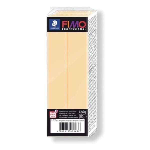 Polymerlera - Fimo - Professionell - 454 g - Champagnefärg - Fast konsistens