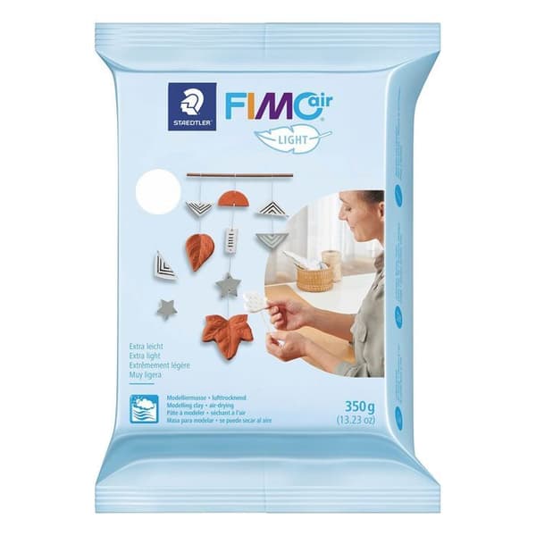 Modelllera - FIMO - FIMOair light - Vit - Extra lätt självhärdande - 350g