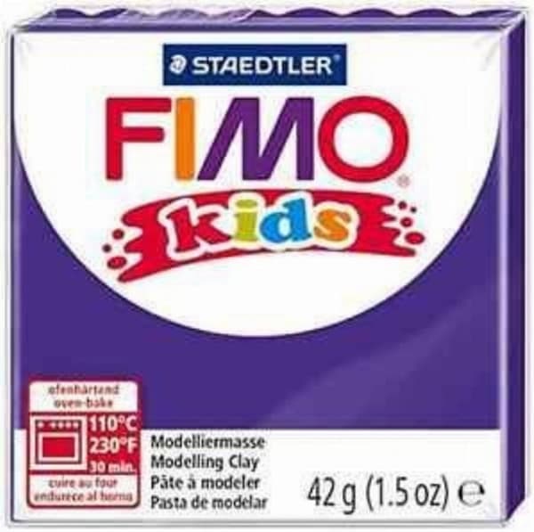 Fimo Box med 8 pastiller 42 G. KIDS lila färg