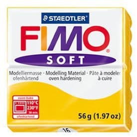Modellera och baka lera - FIMO - Mjuk - Solgul - 56g