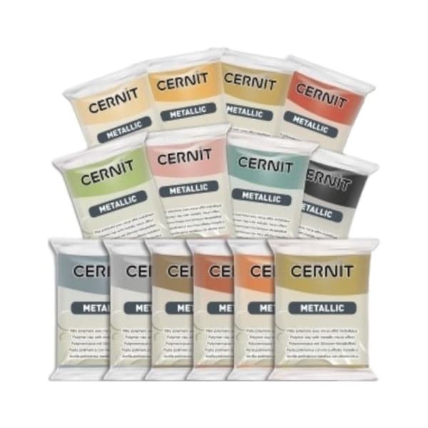 Pasta polymer - Opaque - Att tillaga - Modellera - Koppar - Block 56g - Cernit - Metallisk