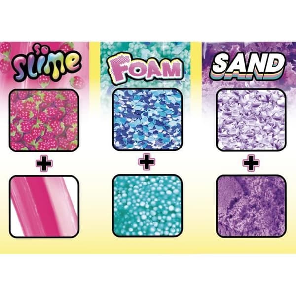 Kreativ fritid - CANAL TOYS - CRAZE Sensations 2 fat + 1 bonus - Sand, Slime Fluffy, Foam