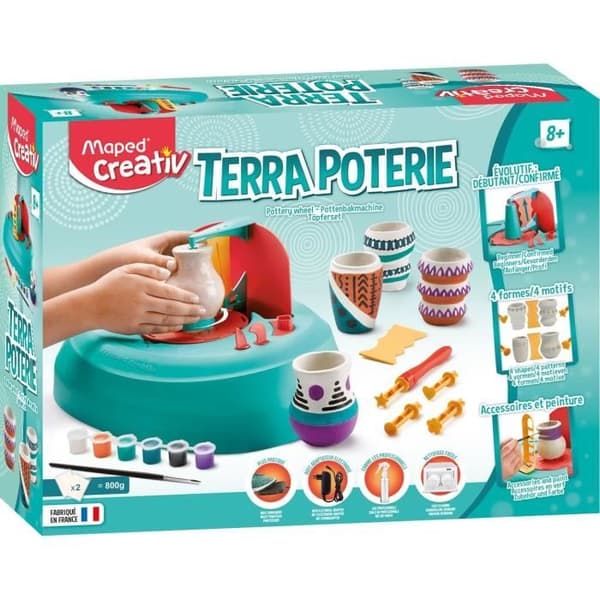 Keramikverkstad för barn från 8 år och uppåt - Maped Creativ - Terra Poterie