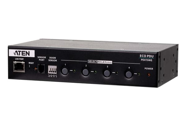ATEN NRGence PE4104G - Virranhallintayksikkö (telineasennettava/ulkoinen) - AC 100-240V - Ethernet 10/100 - Lähtöportit: 4
