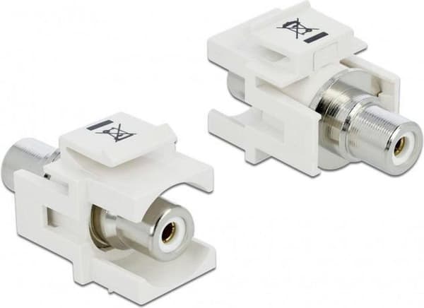 LogiLink Keystone -moduuli Tulip RCA (v) - Tulip RCA (v) ääni vasen (valkoinen) upotettu liitäntä / valkoinen