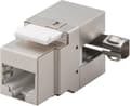 Miniatyrbild 1 av 3: DeLOCK STP CAT6 Gigabit Keystone-modul RJ45 - LSA - vinklad / metall