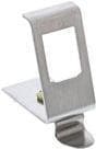 InLine 76203A Keystone SNAP-In metalmodulholder, 1-fold til DIN-skinne