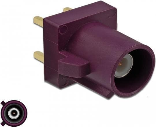 DeLOCK - RF-stik - FAKRA D-stik (S) - Claret Violet, RAL 4004 (89730)