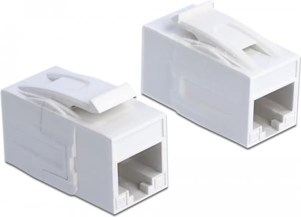 DeLOCK Keystone modul - modulær input - RJ-45 - hvid (86299)