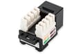 Miniatyrbillede 2 af 2: DIGITUS Keystone Modul Cat-5e Uafskærmet - RJ45-stik - 100MHz 1GBase-T - AWG 26-22 - Værktøjsfri samling - Sort