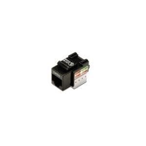 DIGITUS Keystone Modul Cat-5e Uafskærmet - RJ45-stik - 100MHz 1GBase-T - AWG 26-22 - Værktøjsfri samling - Sort