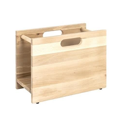 Haku Möbel tidningsställ, massivt trä, sprayad bok, 42 x 33, 5 x 22 cm - 13423